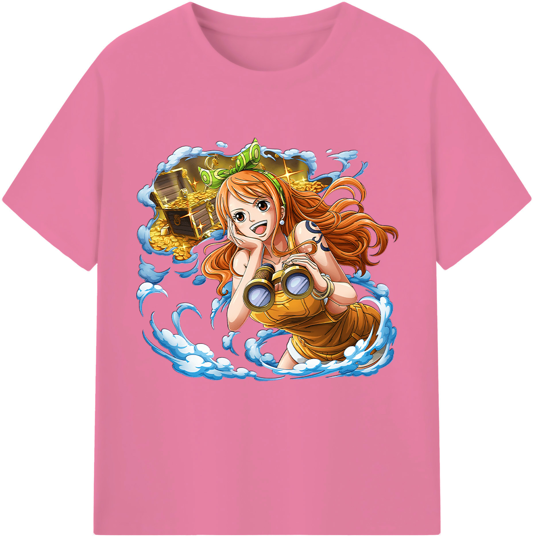 ワンピース ナミ ONE PIECE Nami 綿100％半袖Tシャツ（フロントプリント）